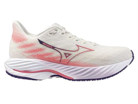 Mizuno Wave Rider 28 (B Width) - White Rose Indigo (Womens) Discount