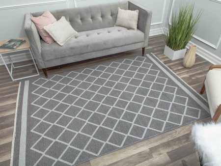 Mason Brooks Hadley HD10B Imperial Platinum Silver Area Rug Cheap