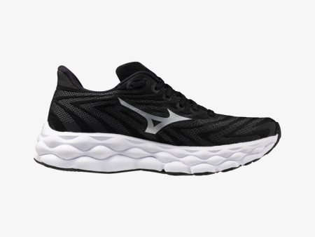 Mizuno Wave Sky 8 (D Width) - Black  Silver (Womens) Hot on Sale