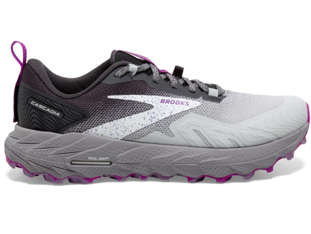 Brooks Cascadia 17 (D Width) - Oyster Blackened Pearl Purple (Womens) Cheap