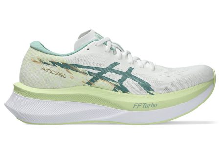 Asics Magic Speed 4 (B Width) - White Celadon (Womens) Supply