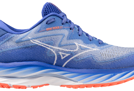 Mizuno Wave Rider 27 SSW (B Width) - Dazzling Blue (Womens) on Sale