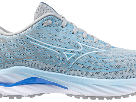 Mizuno Wave Inspire 20 (D Width) - Grey Blue (Womens) Fashion