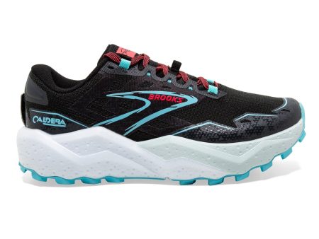 Brooks Caldera 7 (B Width) - Black Ebony Bluefish  (Womens) on Sale