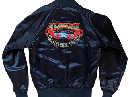 Alabama Deadstock Mountain Music Embroidered Satin Jacket Size M For Sale