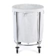 Cansta Chrome Round Laundry Hamper Discount