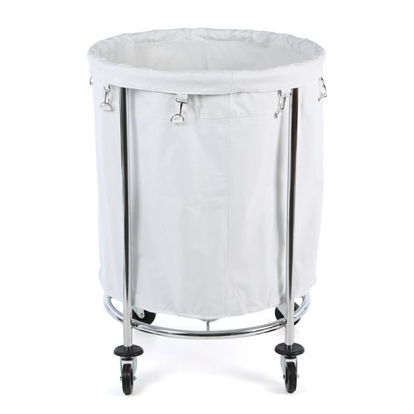 Cansta Chrome Round Laundry Hamper Discount