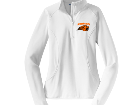 Beavercreek Beavers Ladies Stretch 1 2-Zip Pullover Hot on Sale