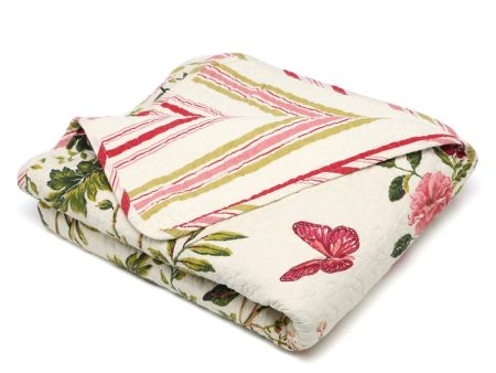 Gree Quilted Reversible 100% Cotton Throw Sale