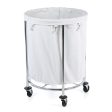 Cansta Chrome Round Laundry Hamper Discount