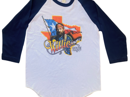 Willie Nelson Deadstock 1984 Baseball Tee Size L Discount