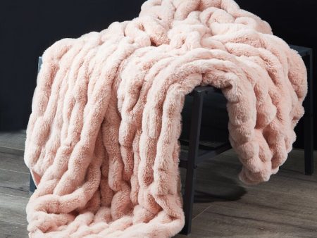 Viako Faux Fur Woven Plush Reversible Throw Online