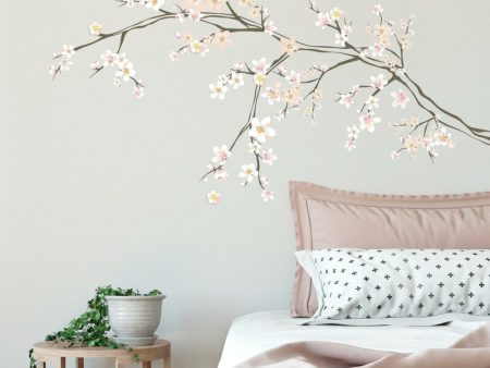 Adib Cherry Blossom Branch Peel and Stick Giant Wall Decal Hot on Sale