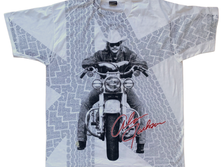 Alan Jackson All Over Print Motorcycle Tee Size XL Supply