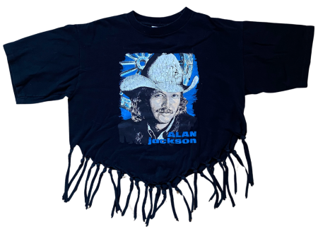 Alan Jackson Handmade Fringe Tee Size S For Sale